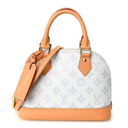 Louis Vuitton Monogram Origine Lin Alma BB Bleu Courrier 1 of 10