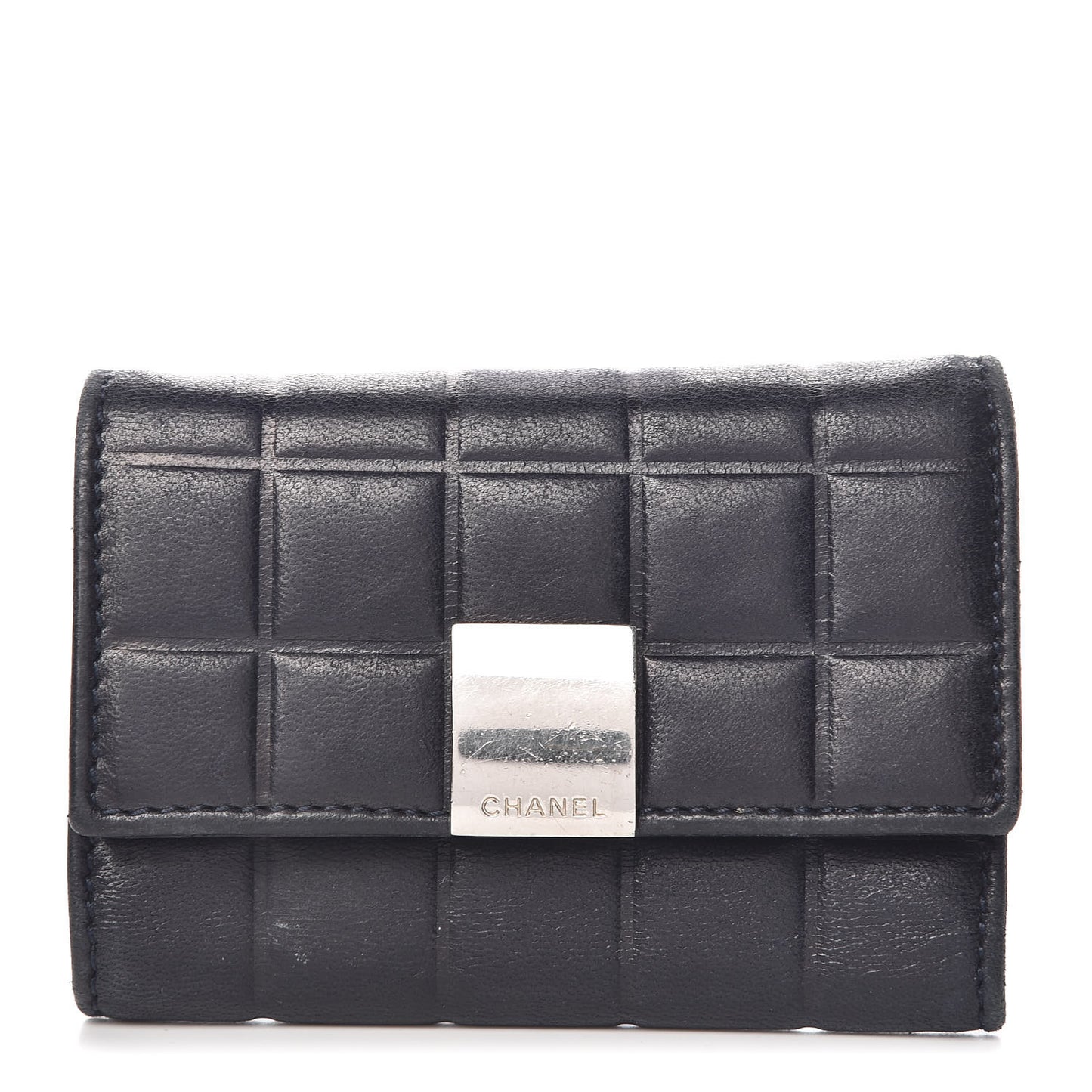 Lambskin Chocolate Bar 6 Key Holder Blue