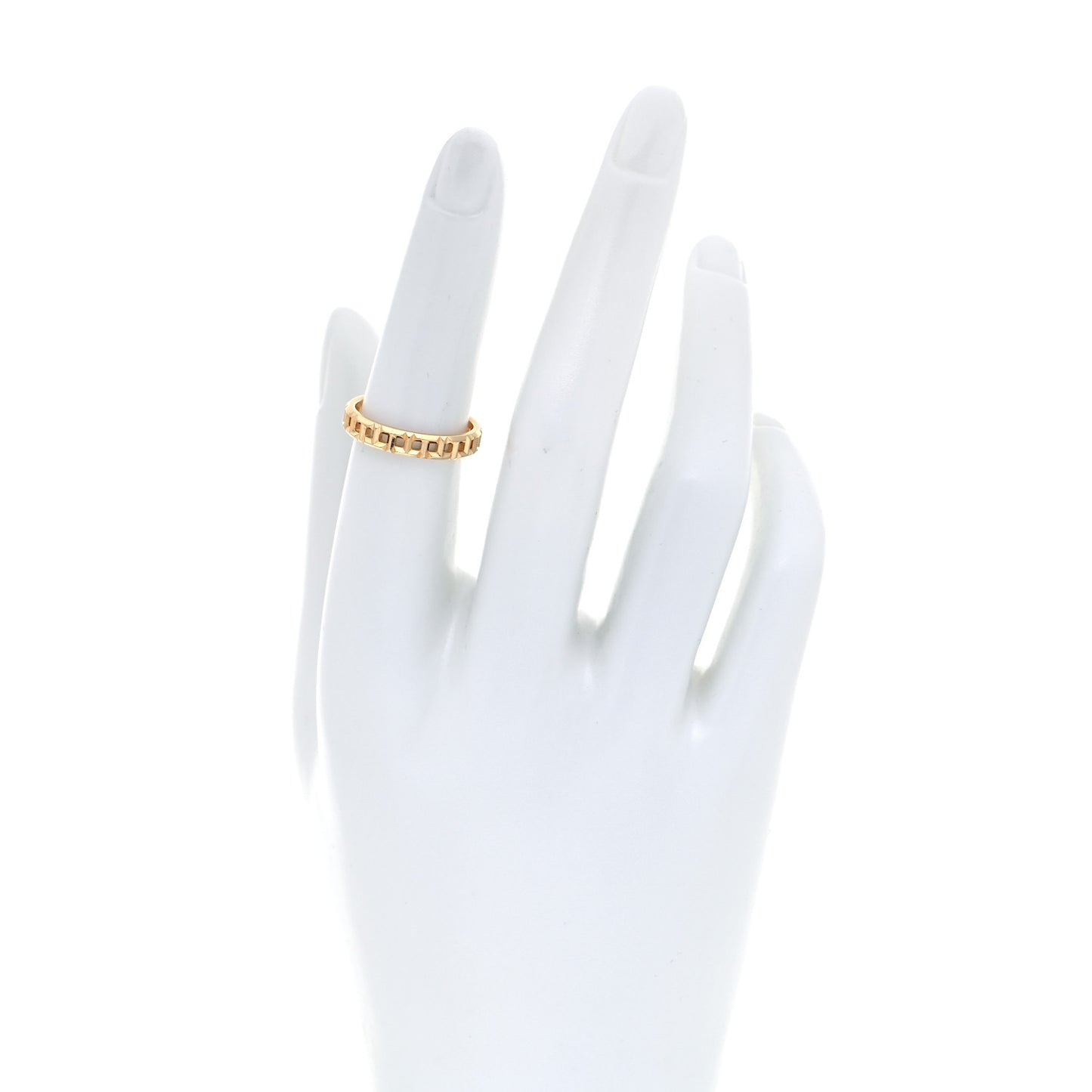 18K Yellow Gold T True Narrow Ring 52 6