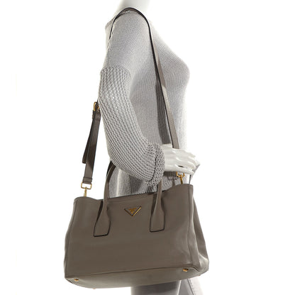 Prada Vitello Daino Tote Argilla 3 of 20