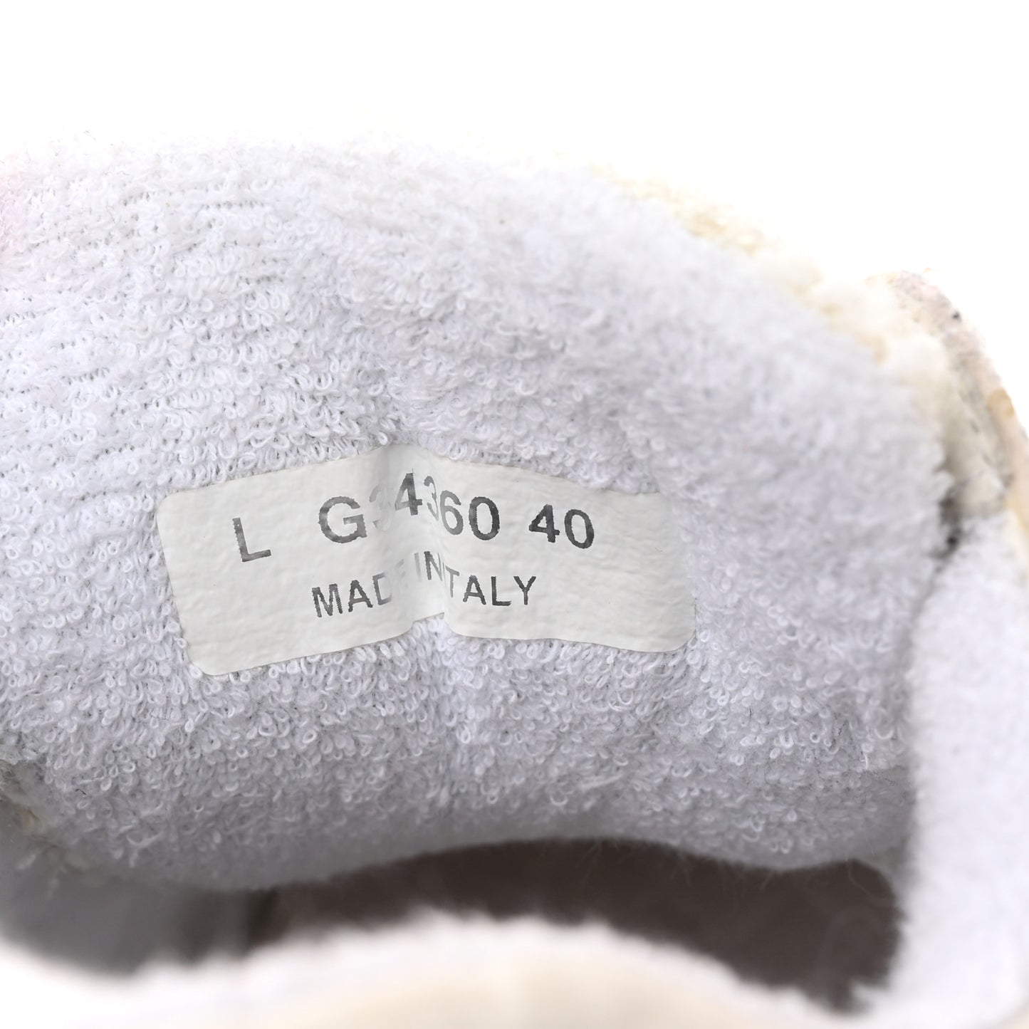 Velour Tweed CC Sneakers 40 White