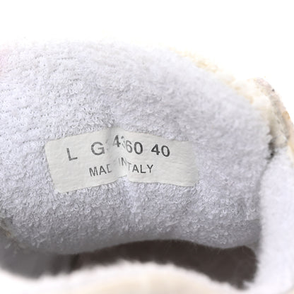 Chanel Velour Tweed CC Sneakers 40 White 7 of 14