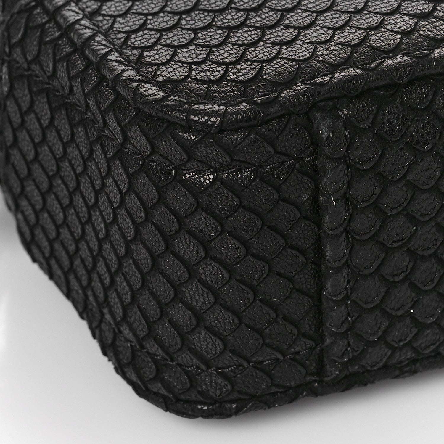 Marc Jacobs Goatskin Python Print The Softshot 17 Bag Black 7 of 8