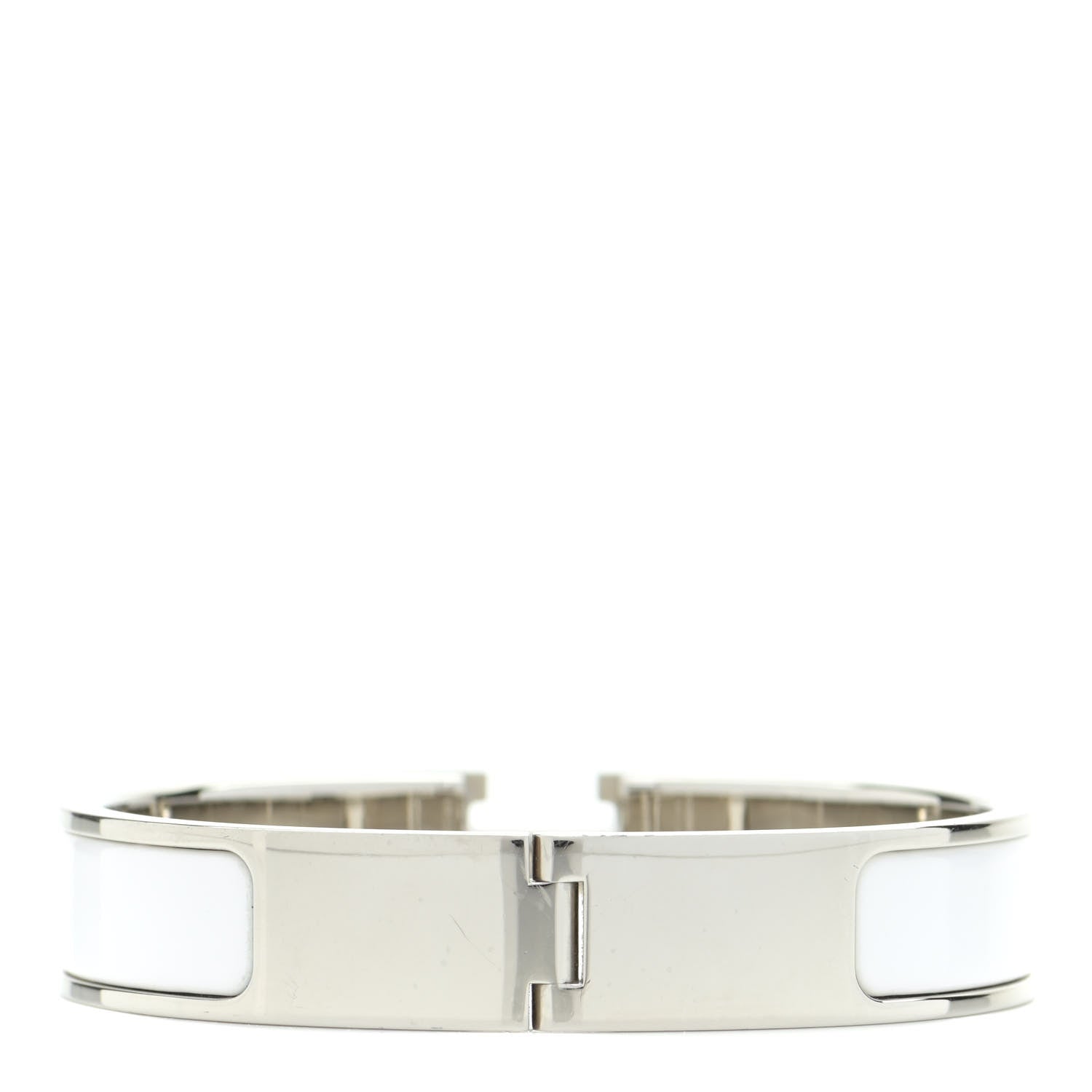 Hermes Enamel Narrow Clic Clac H Bracelet PM White 3 of 5