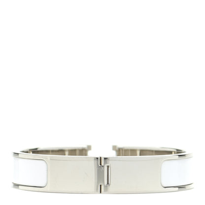 Hermes Enamel Narrow Clic Clac H Bracelet PM White 3 of 5