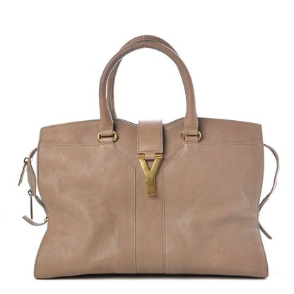 Saint Laurent Sheepskin Medium Cabas ChYc Taupe 1 of 22