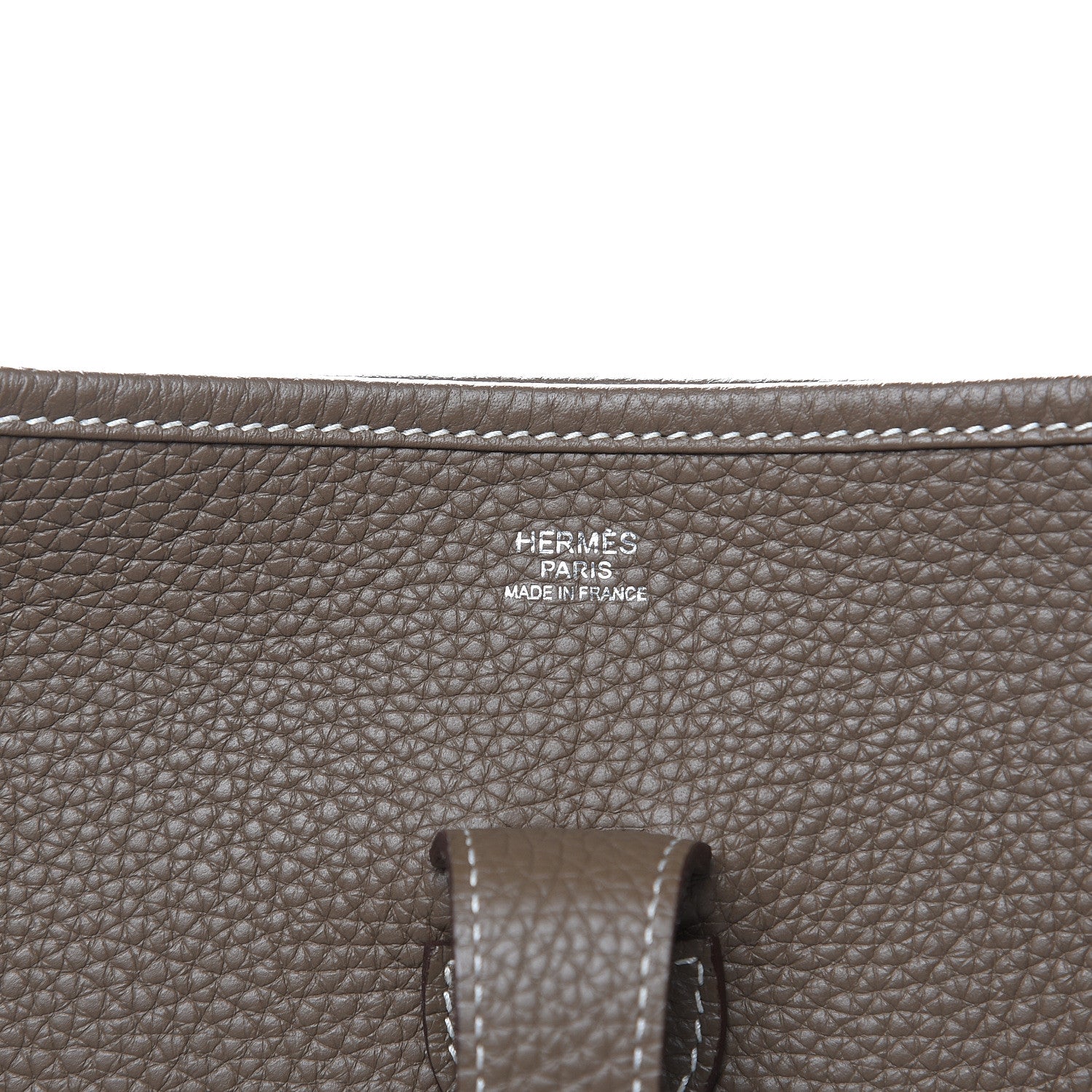 Hermes Taurillon Clemence Evelyne III GM Etoupe 6 of 13