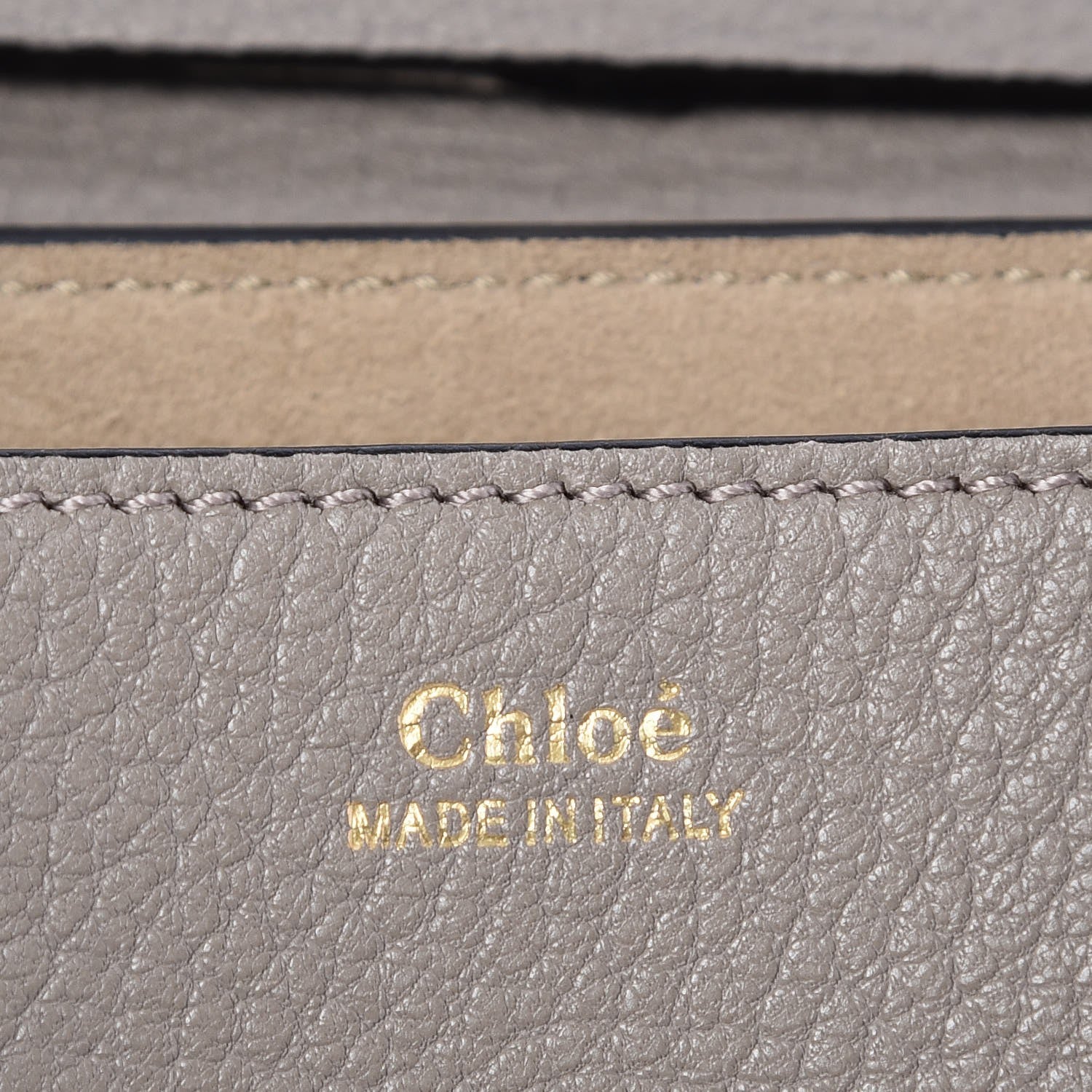 Chloe Grained Lambskin Drew Shoulder Bag Motty Grey 6 of 7