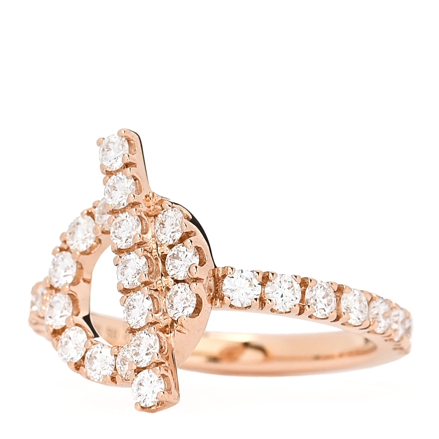 18K Rose Gold Diamond Finesse Ring 50 5.25