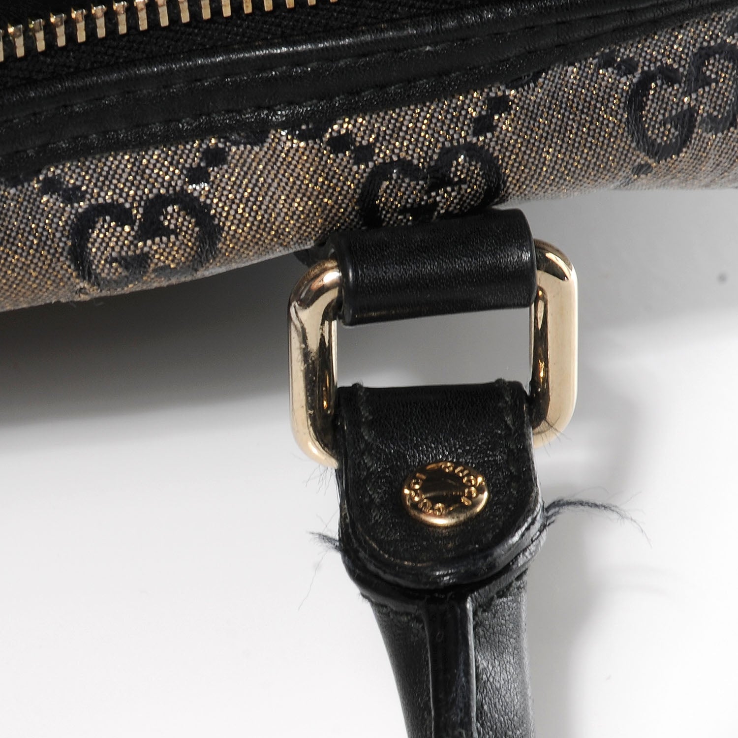 Gucci Crystal Monogram Medium Joy Boston Navy 11 of 11