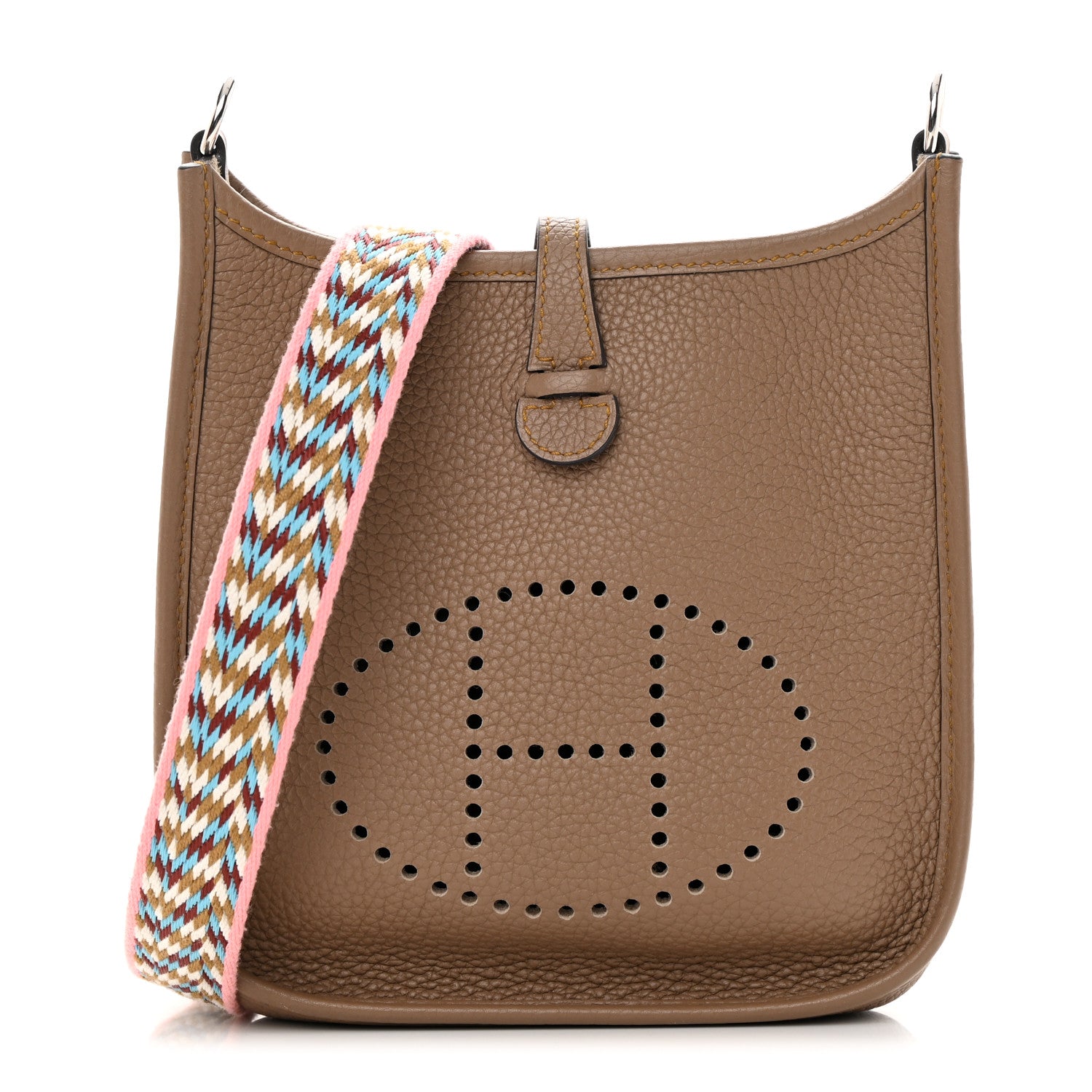 Hermes Taurillon Maurice Zigzag Evelyne TPM Beige Weimar 1 of 11