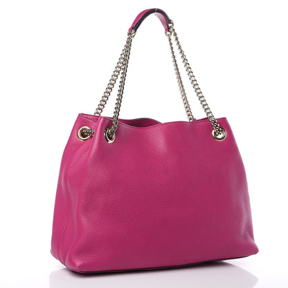 Gucci Cellarius Calfskin Medium Soho Chain Shoulder Bag Bright Bouganville 3 of 10