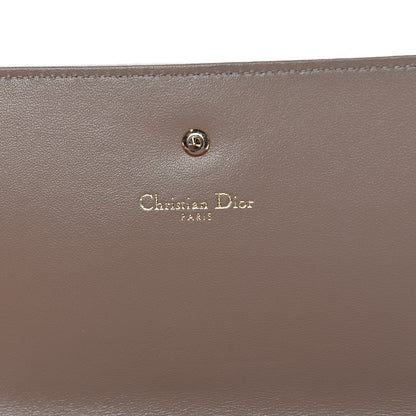 Christian Dior Grained Calfskin Diorama Croisiere Chain Wallet Taupe 6 of 11