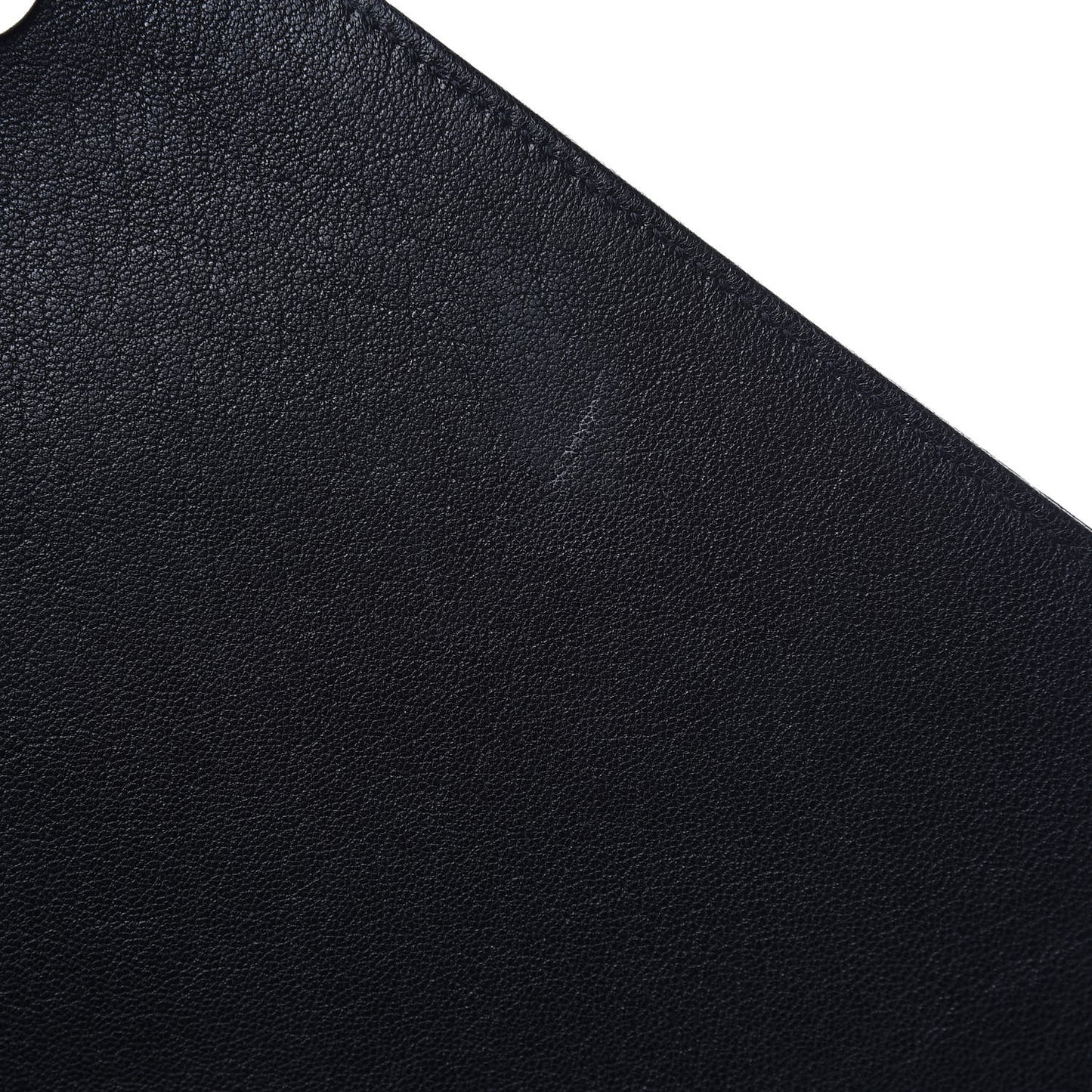 Sheepskin Matelasse Chevron Monogram Large College Satchel Black
