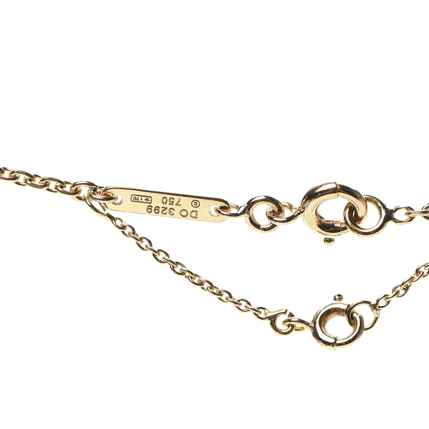 18K Yellow Gold Medium Hearts and Symbols Necklace