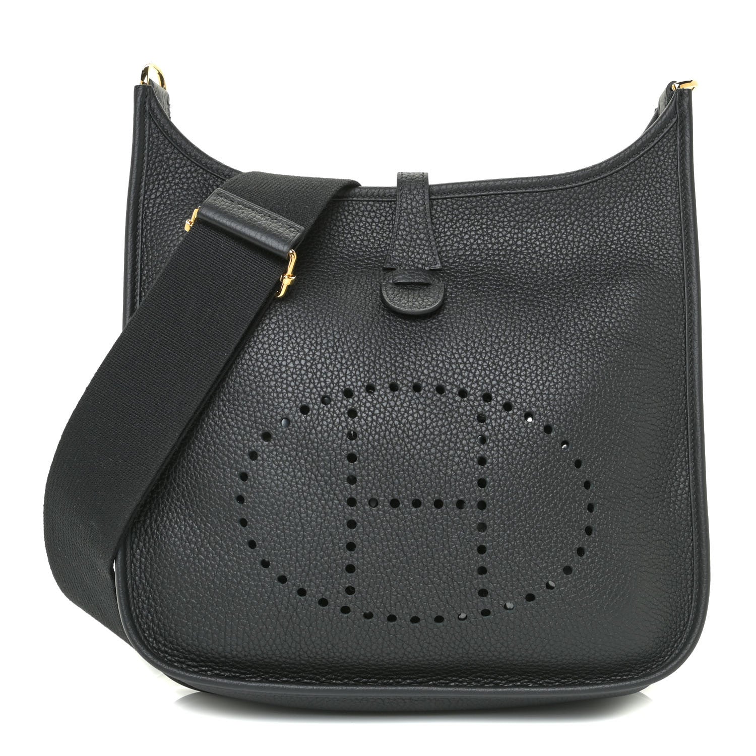 Hermes Taurillon Clemence Evelyne III PM Black 1 of 9