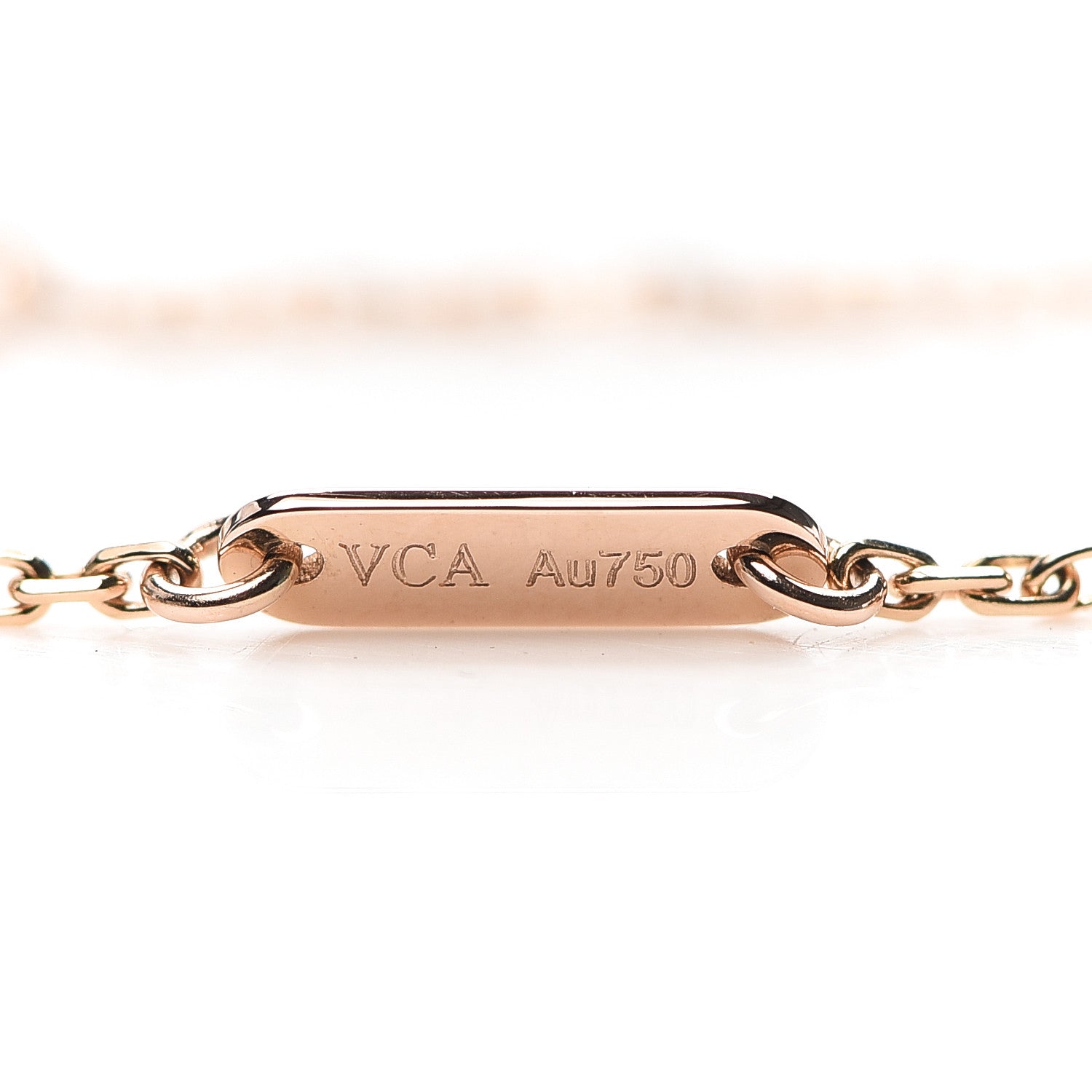 Van Cleef & Arpels 18K Rose Gold Carnelian Sweet Alhambra Bracelet 4 of 6