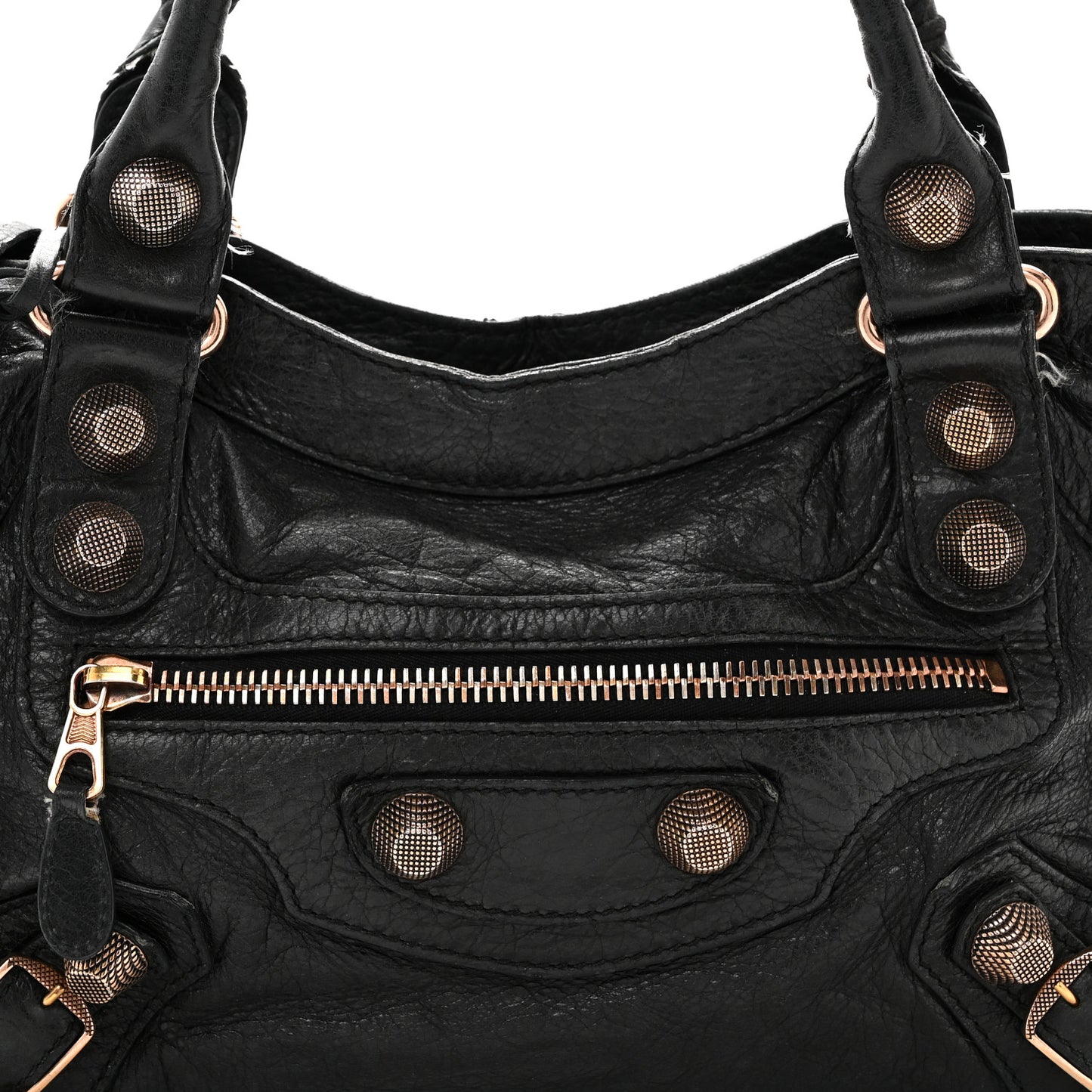 Agneau Giant 21 Rose Gold Hardware City Black