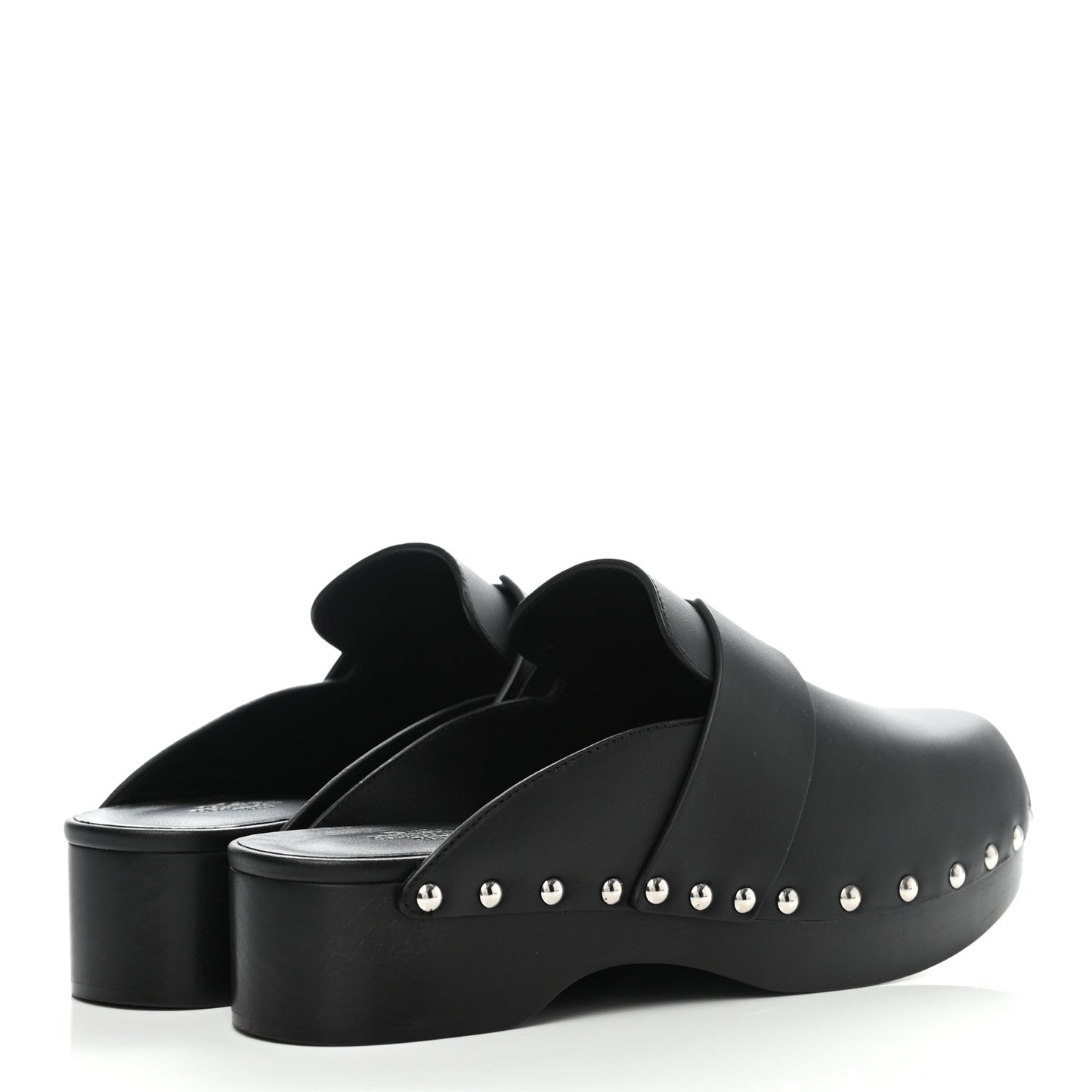 Calfskin Calya Mules 36 Black