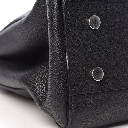Saint Laurent Grained Calfskin Medium Rive Gauche Cabas Black 14 of 22