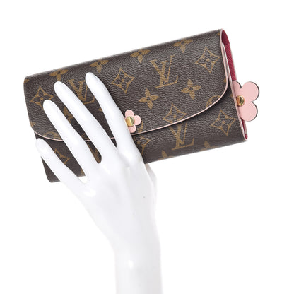 Louis Vuitton Monogram Bloom Flower Emilie Wallet 2 of 7
