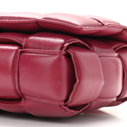 Bottega Veneta Paper Calfskin Maxi Intreccio Padded Cassette Crossbody Bag Amaranto 9 of 9