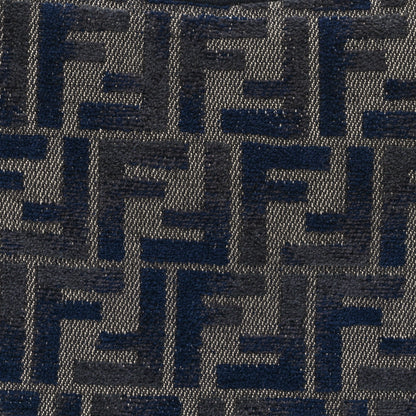 Fendi Chenille Vitello Grace FF 1974 Mini Fendigraphy Hobo Bag Blue 8 of 11