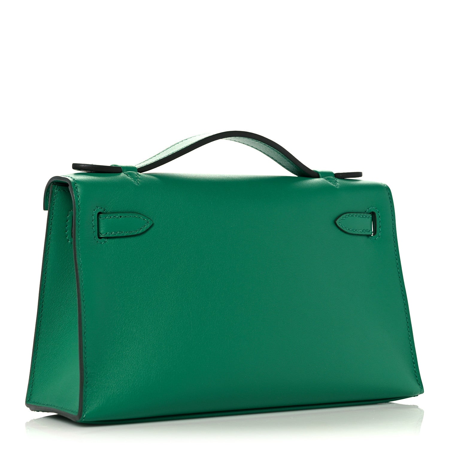 Hermes Swift Kelly Pochette Clutch Vert Vertigo 3 of 28