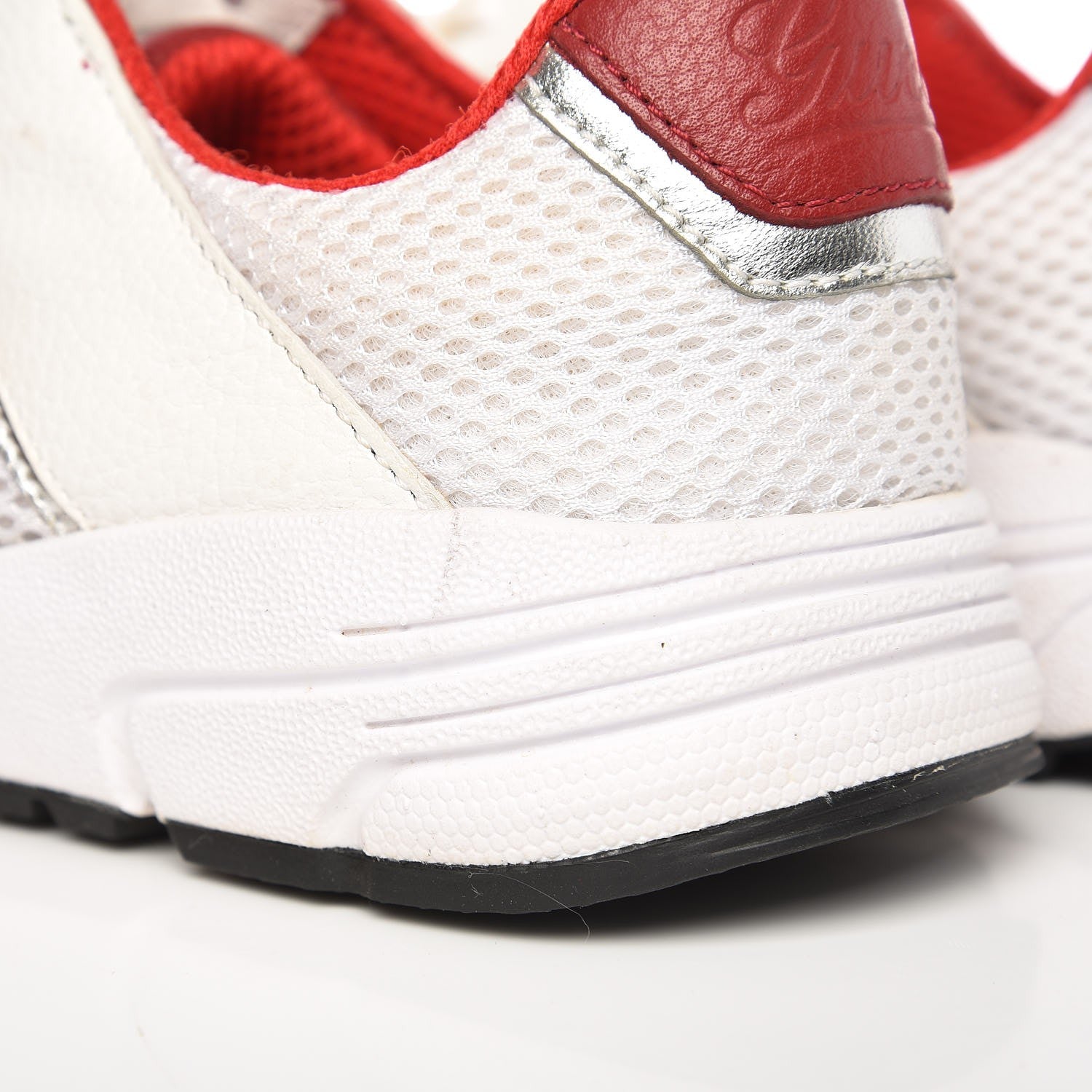 Gucci Calfskin Air Mesh Web Sneakers 36 White 14 of 16