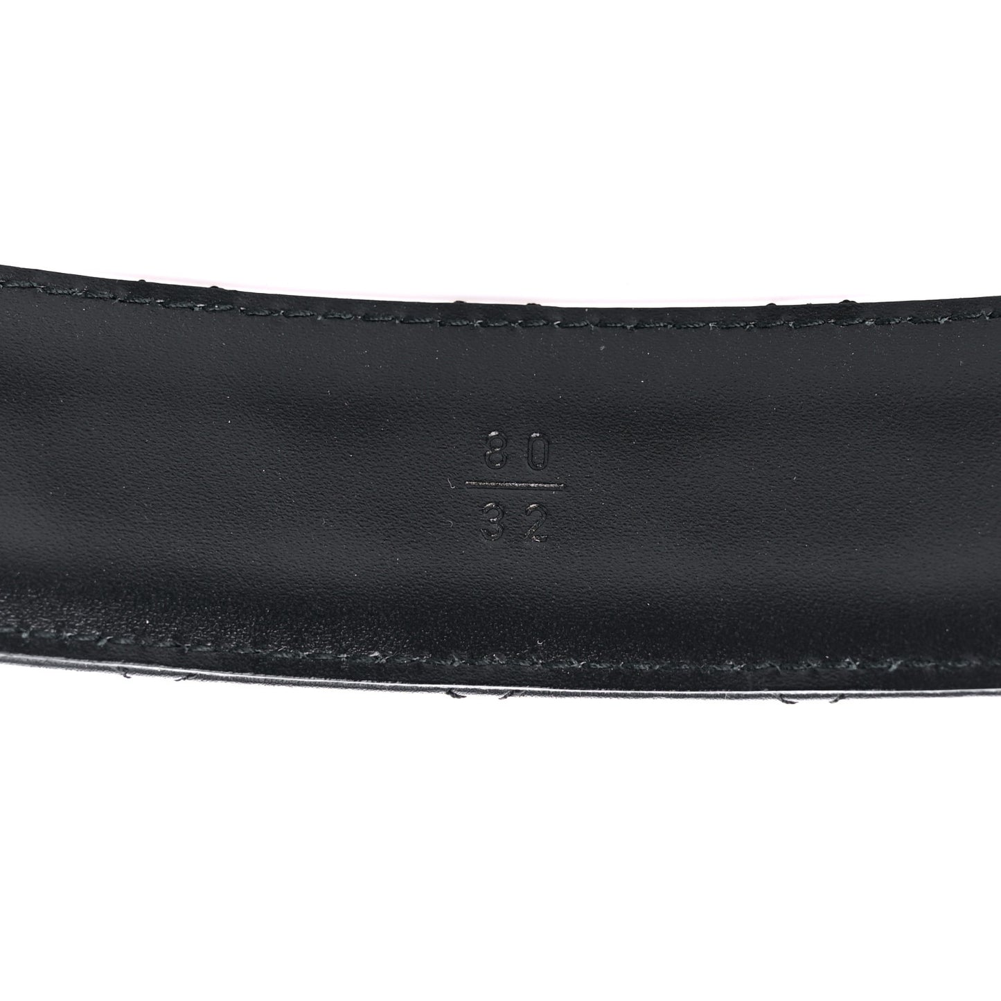 Lambskin Quilted Chain Square Buckle Belt 80 32 Black