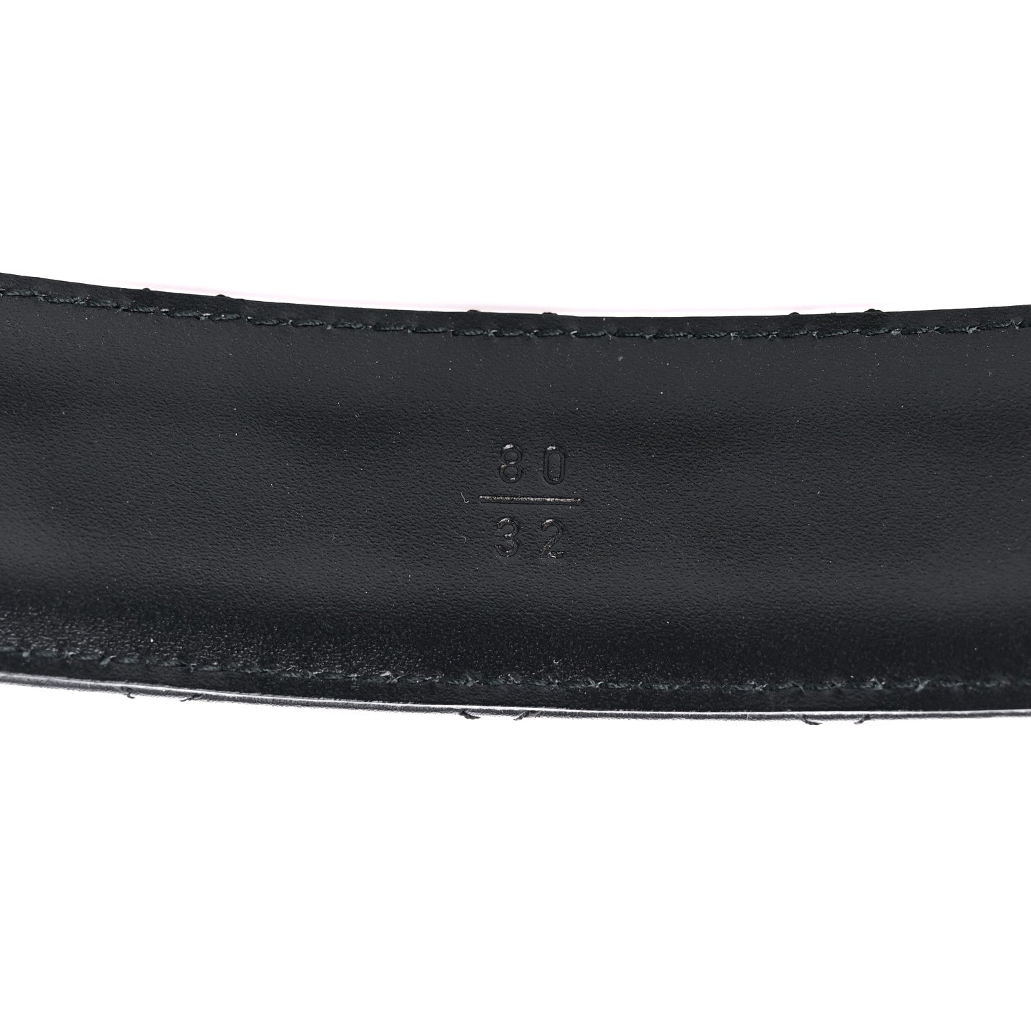 Chanel Lambskin Quilted Chain Square Buckle Belt 80 32 Black 5 of 6