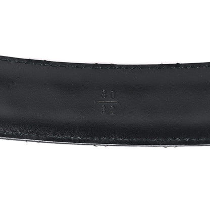 Chanel Lambskin Quilted Chain Square Buckle Belt 80 32 Black 5 of 6