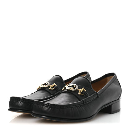 Gucci Agnello Plonge Granada Kid Mens Zumi Loafers 11 Black 4 of 11
