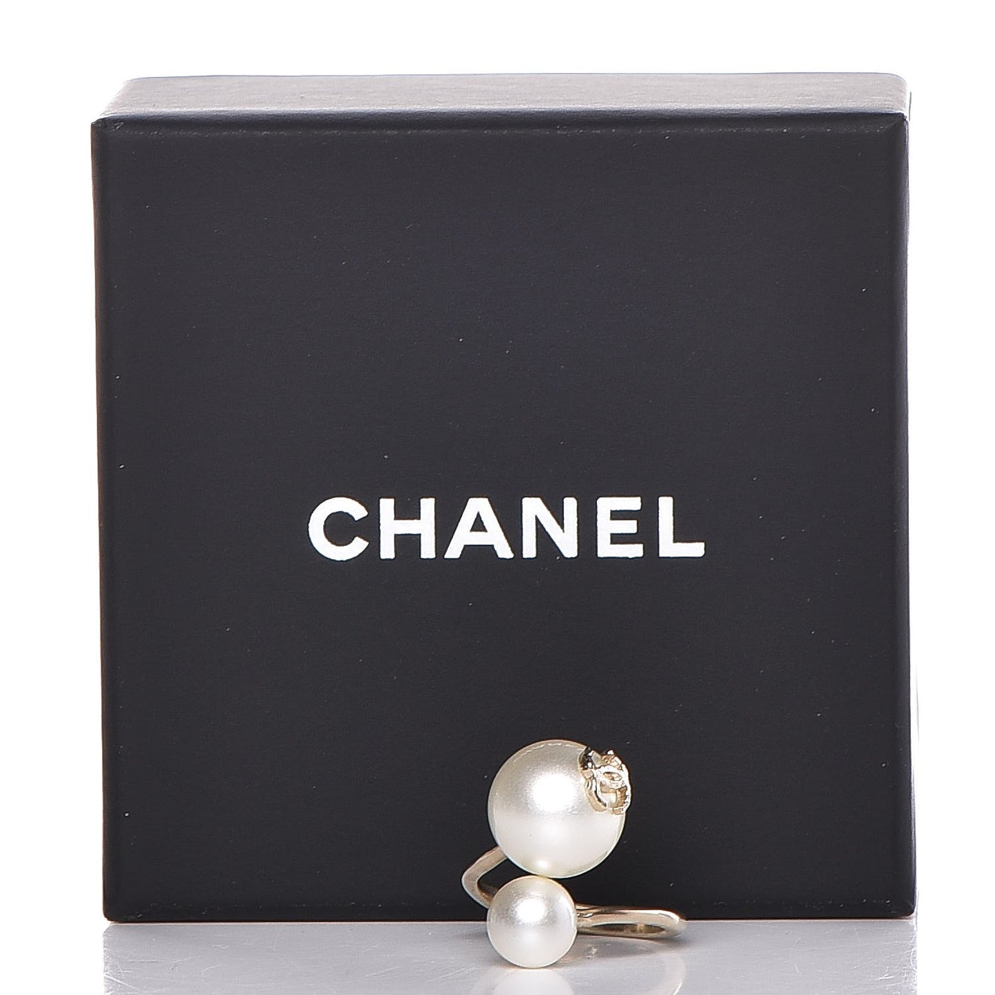 Pearl CC Ring 6 Gold Pearly White