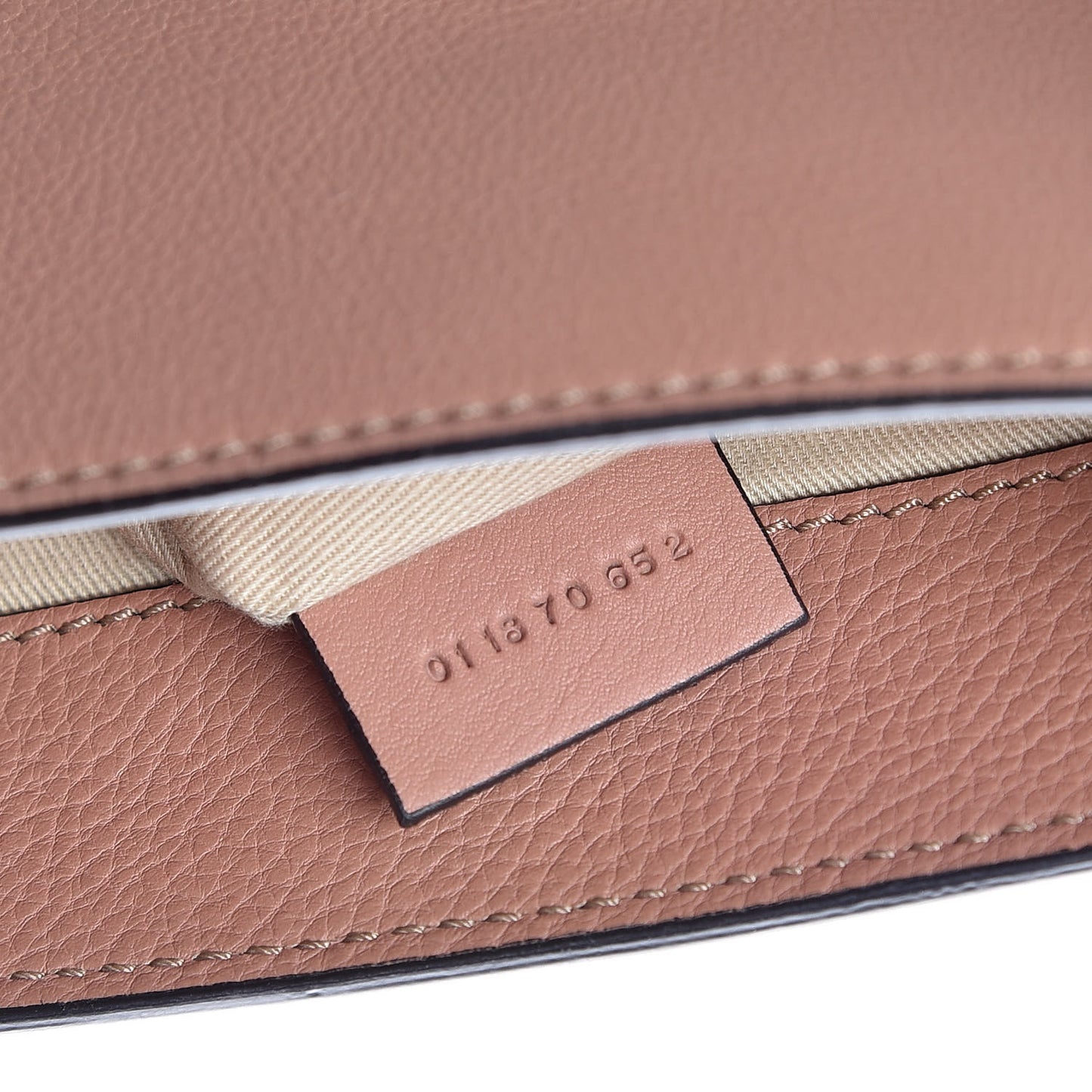 Suede Calfskin Small Faye Backpack Nougat