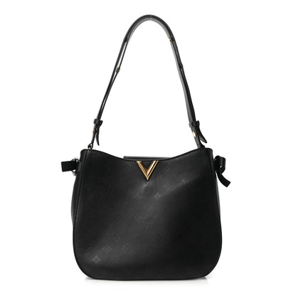 Louis Vuitton Cuir Plume Very Hobo Black 1 of 10