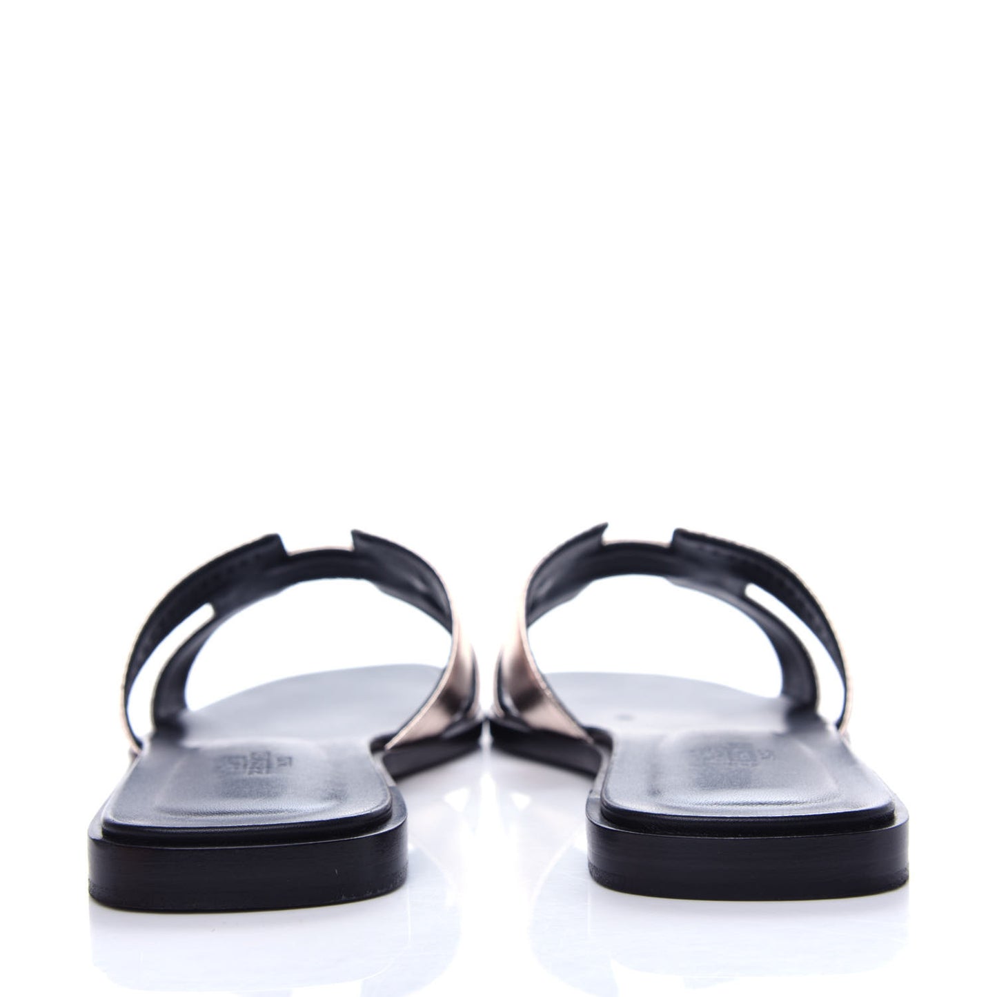Metallic Nappa Oran Sandals 39 Rose Dore