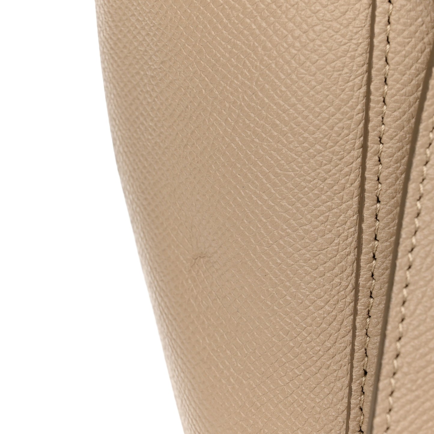 Grained Calfskin Micro Belt Bag Light Taupe