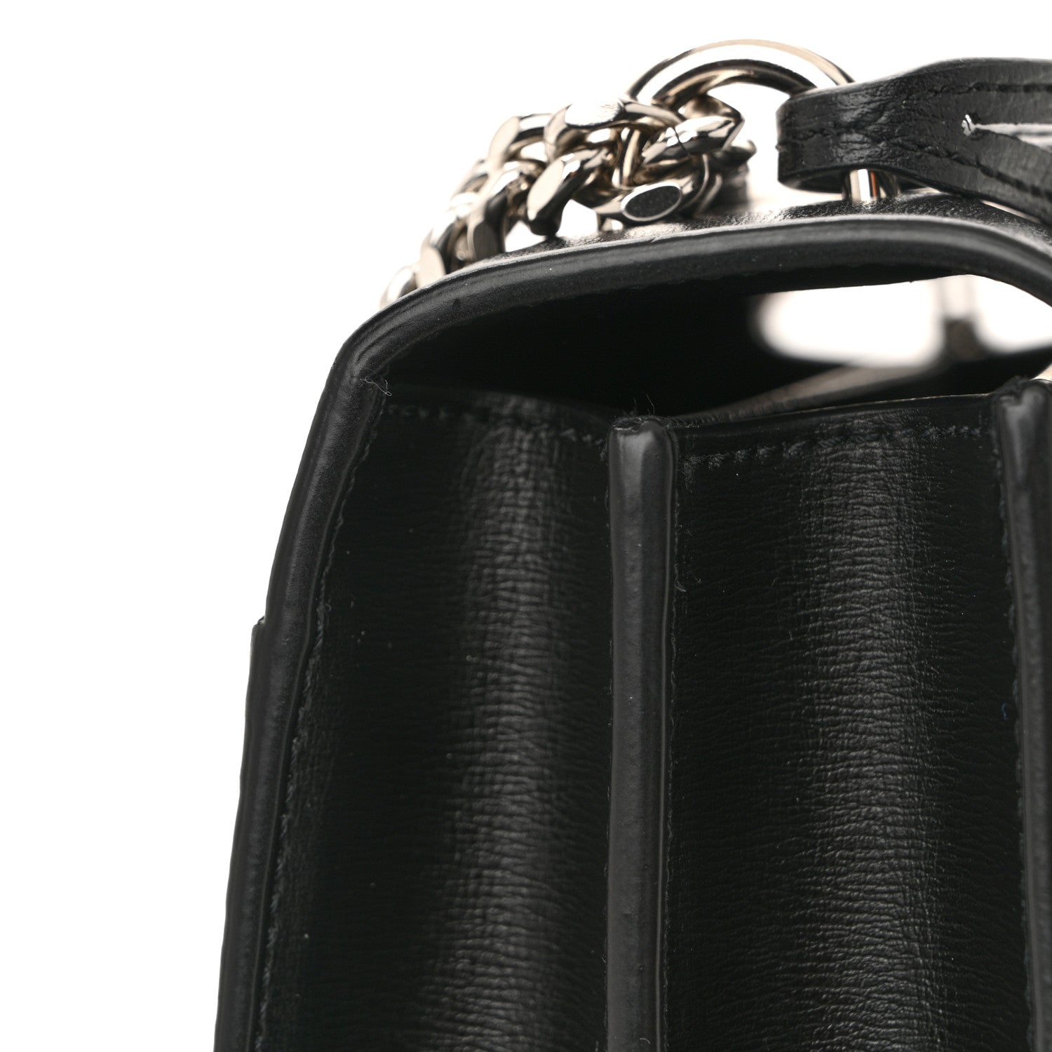 Saint Laurent Calfskin Medium Monogram Sunset Black 12 of 13