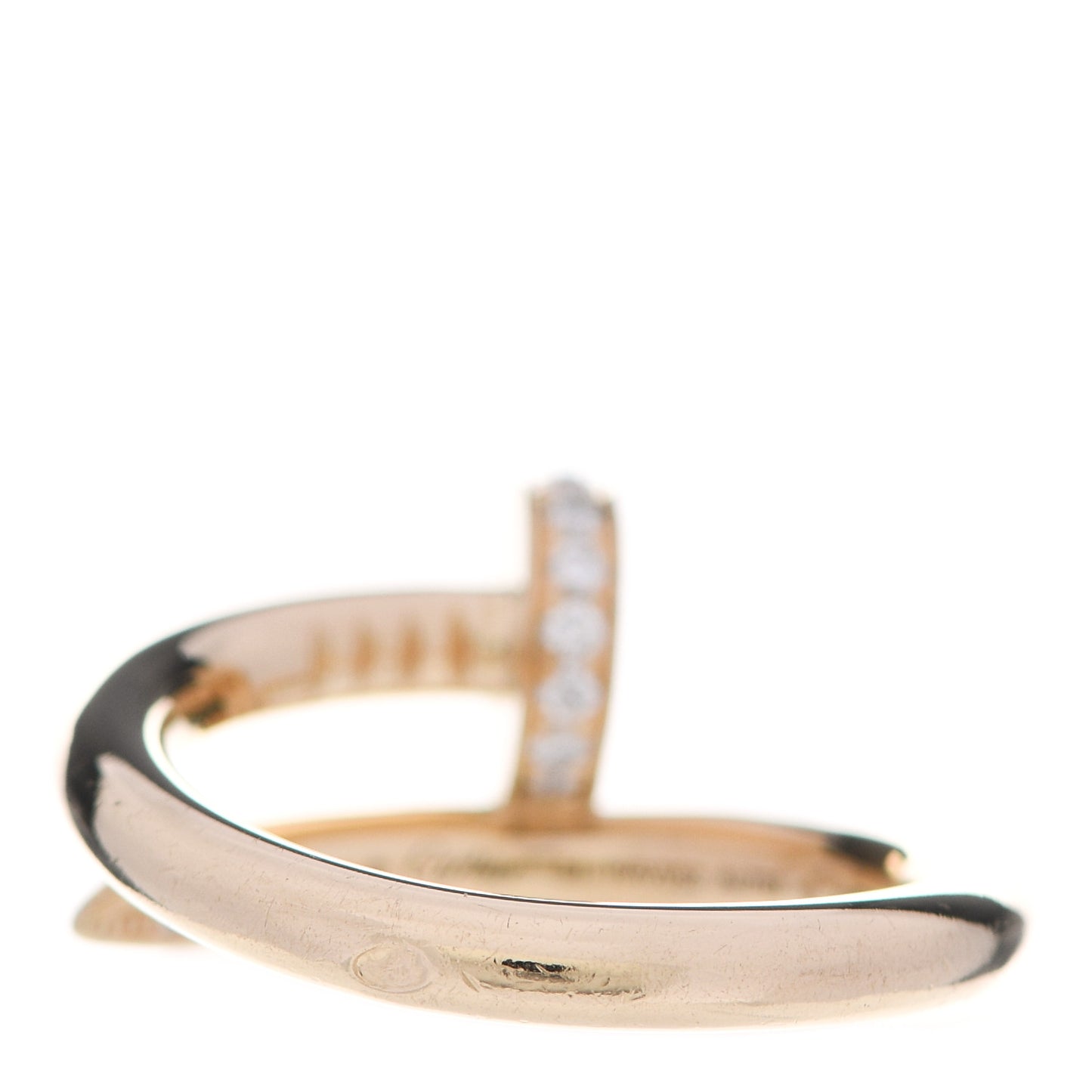 18K Yellow Gold Diamond Juste Un Clou Ring 51 5.75