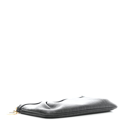 Fendi Zucchino Spalmati Forever Pochette Moro Black 4 of 8