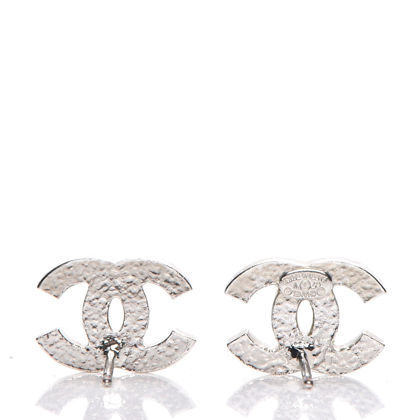 Crystal Timeless CC Earrings Silver