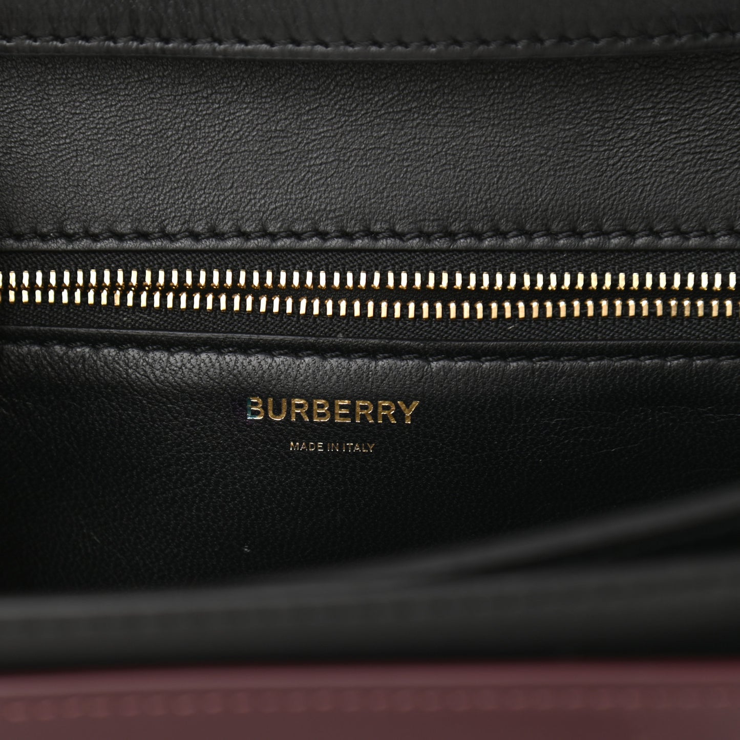 Calfskin Applique Monogram Medium TB Bag Oxblood