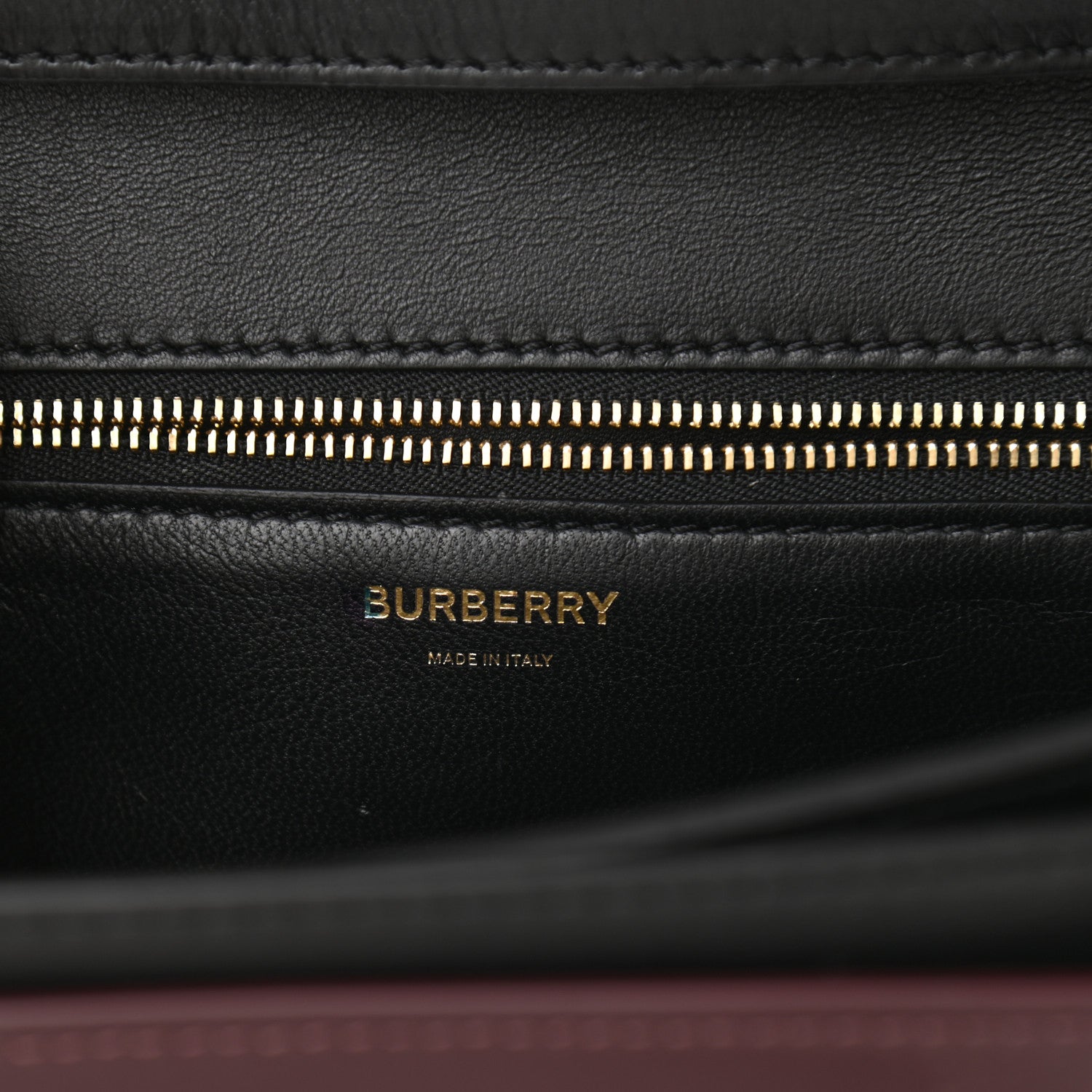 Burberry Calfskin Applique Monogram Medium TB Bag Oxblood 6 of 10