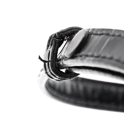 Balenciaga Semi Shiny Calfskin Crocodile Embossed Neo Classic Black Hardware Mini City Black 14 of 14