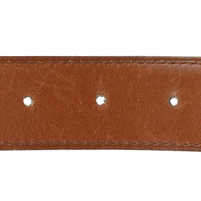 Hermes Box Chamonix 32mm H Belt 75 Black Gold 3 of 9