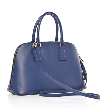 Prada Saffiano Lux Medium Promenade Tote Bluette 3 of 15