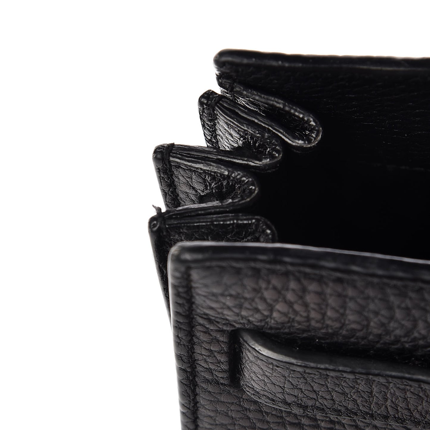 Grained Calfskin Nano Sac De Jour Black