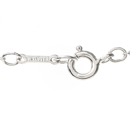 Tiffany Sterling Silver 12mm Elsa Peretti Bean Pendant Necklace 4 of 5