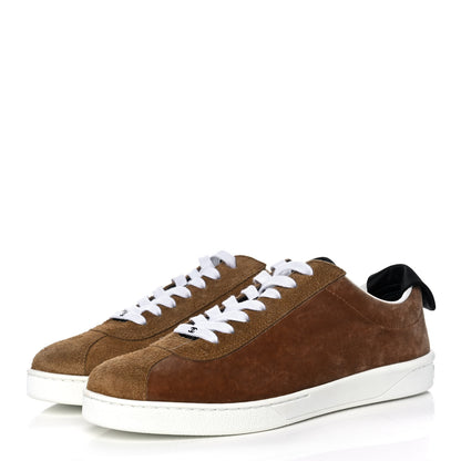Chanel Suede Calfskin Womens Sneakers 39.5 Dark Beige 3 of 12